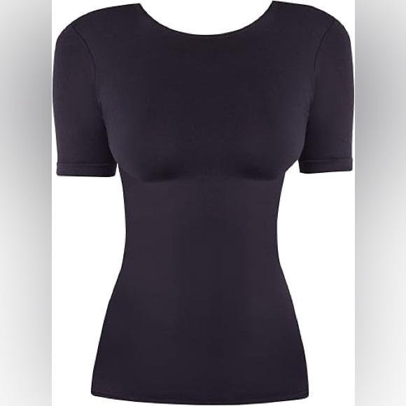 Commando Tops - NEW Commando Minimalist Crew Neck T-Shirt Black Short Sleeve Tee Sz M/L